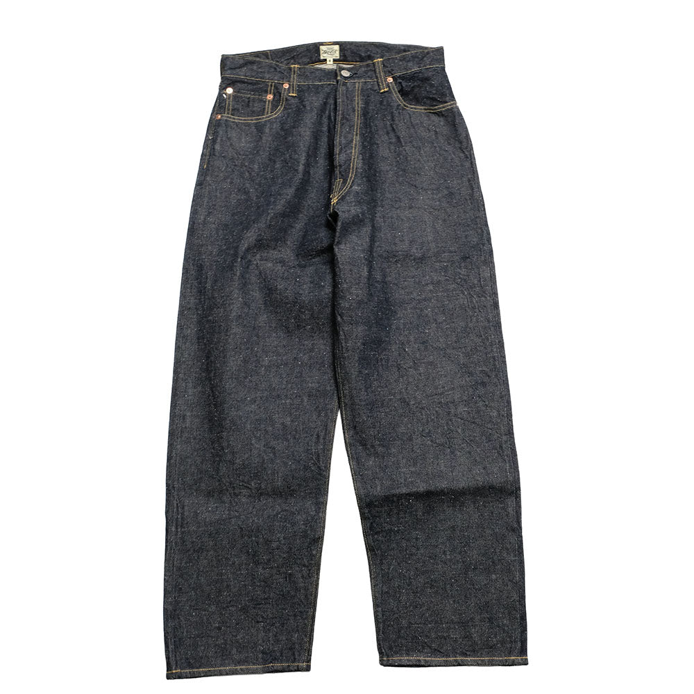 パンツ GOLD RECYCLED WASTE SUVIN COTTON YARN GOLD - RECYCLED WASTE SUVIN COTTON YARN 14oz. DENIM 5POCKET WIDE