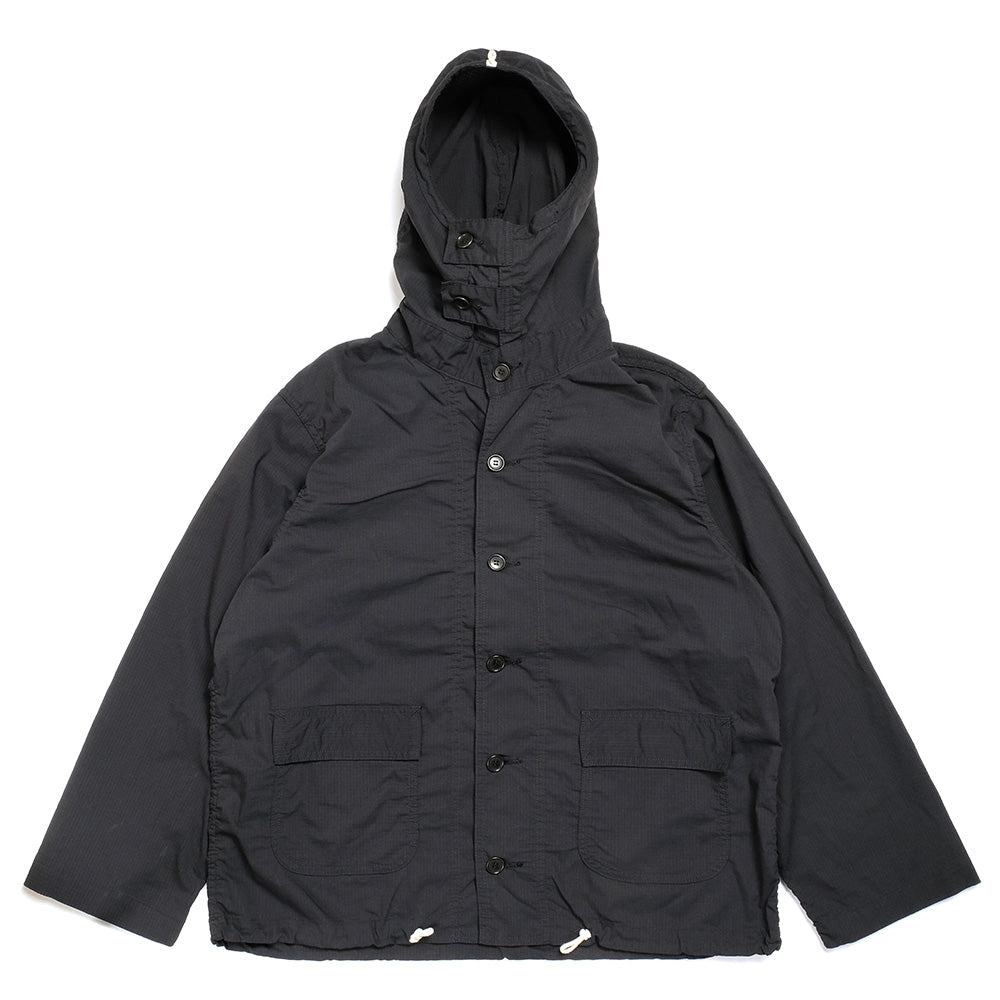 POST O'ALLS - #1114R NAVY Parka 3-R RS / poly feather ripstop black