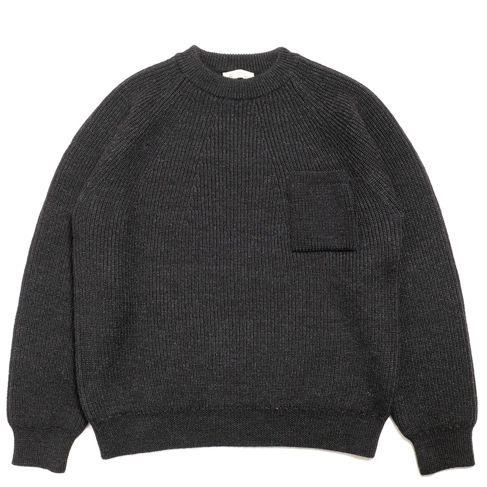 OLD JOE BRAND - ALPAKA CREW-NECK SWEATER - BLACK – Sun House