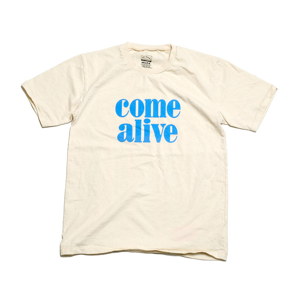 ＜MIXTA＞COME ALIVE Tシャツ Mixta - CREW NECK PRINT TEE - come alive – Sun House Online Store