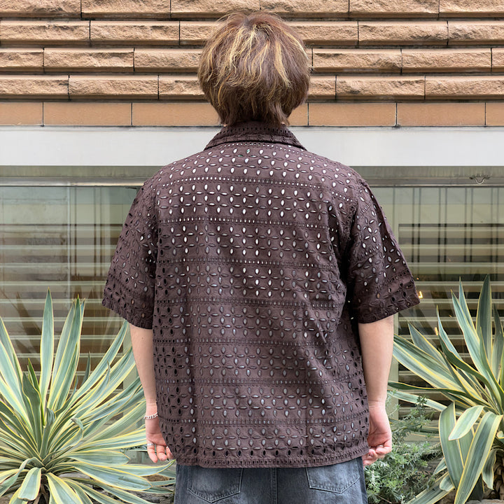 SOUTH2 WEST8 - Cabana Shirt - Cutwork Embroidery - SX701