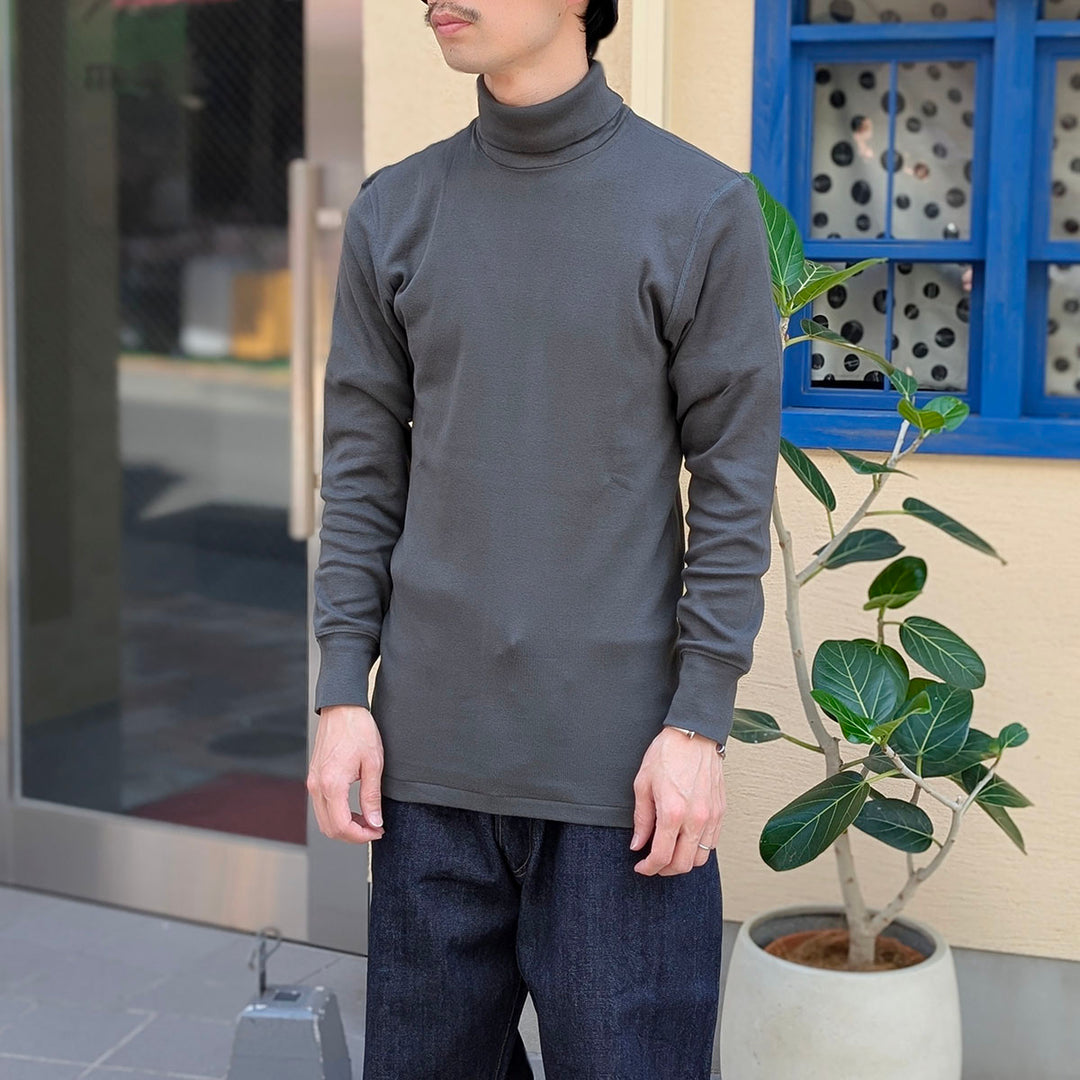 FilMelange - ROY - Organic Cotton Rib - Turtleneck Long Sleeve - 1001069
