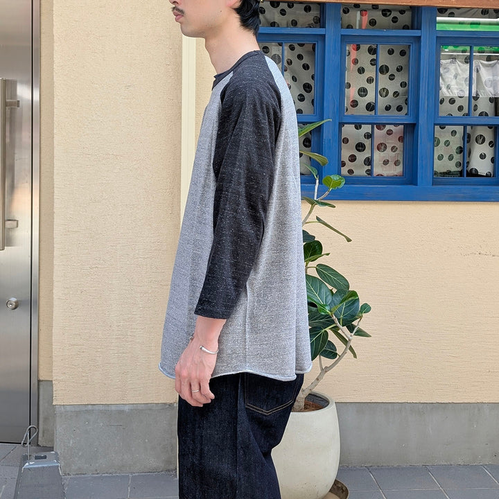 FilMelange - DOYLE - Organic Raffy Tenjiku / baseball T - 1001152