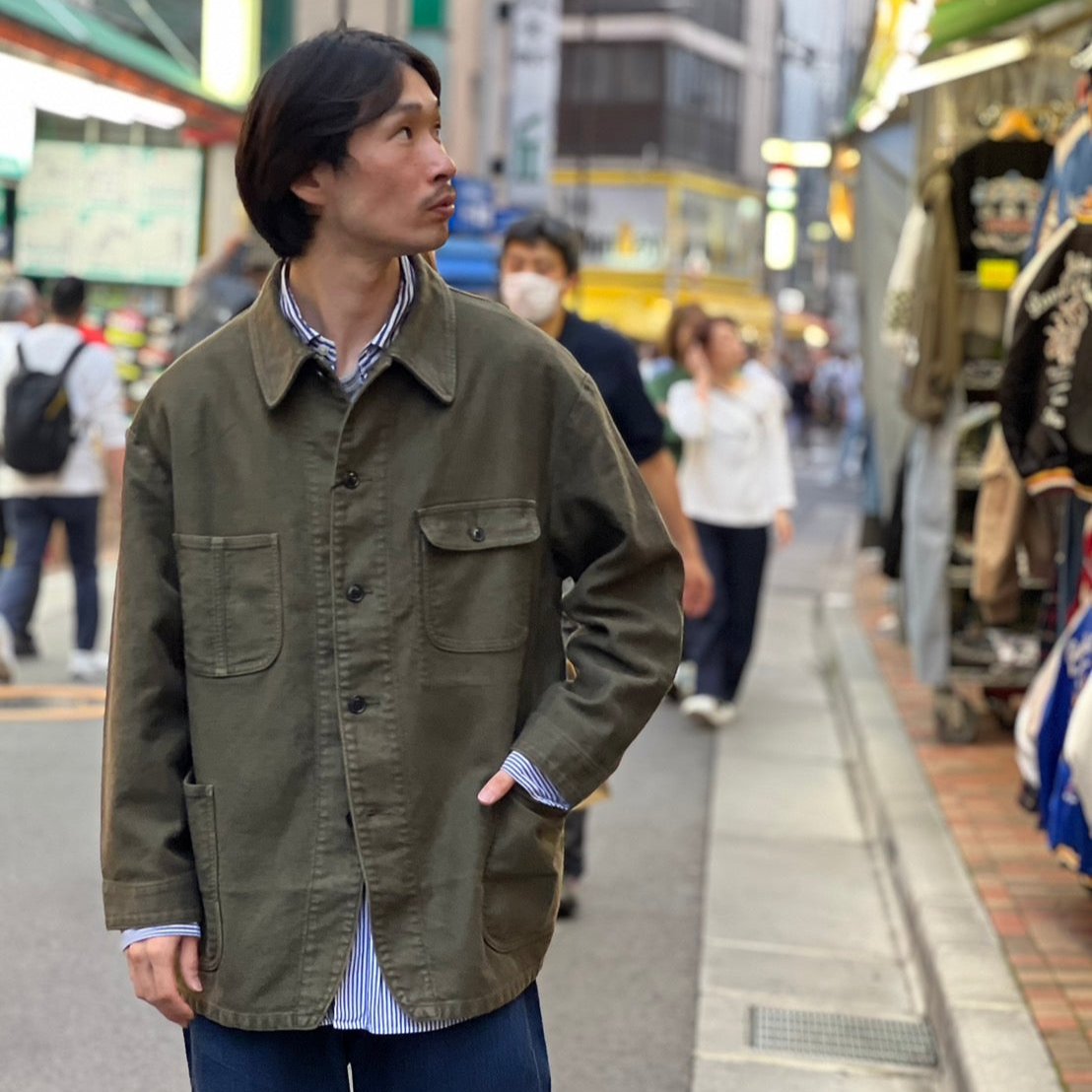 Porter Classic - MOLESKIN COVERALL JACKET - PC-019-2935 – Sun House Online  Store 〜 サンハウス オンラインストア 〜