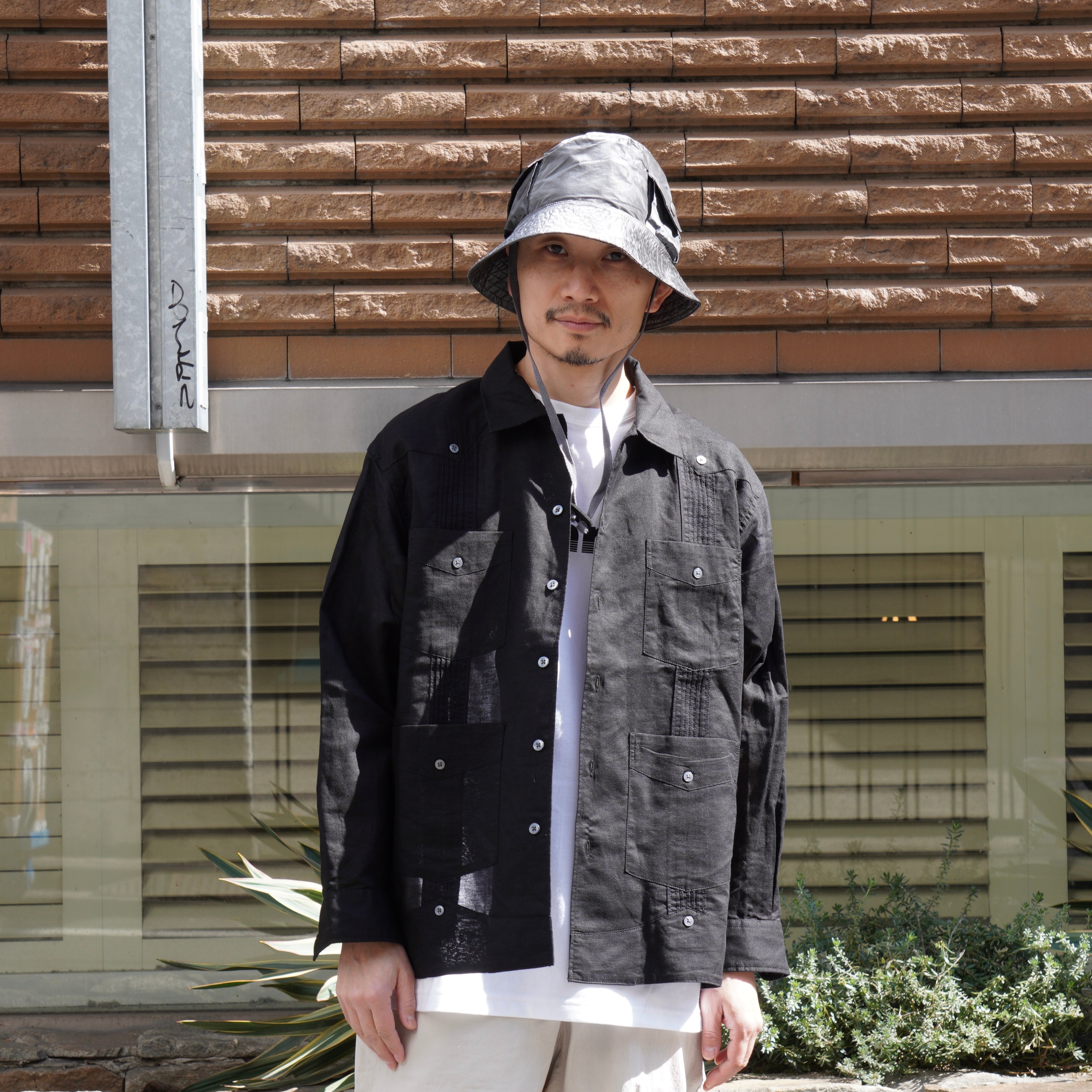 Engineered Garments - Guayabera Shirt - Handkerchief Linen - QT044