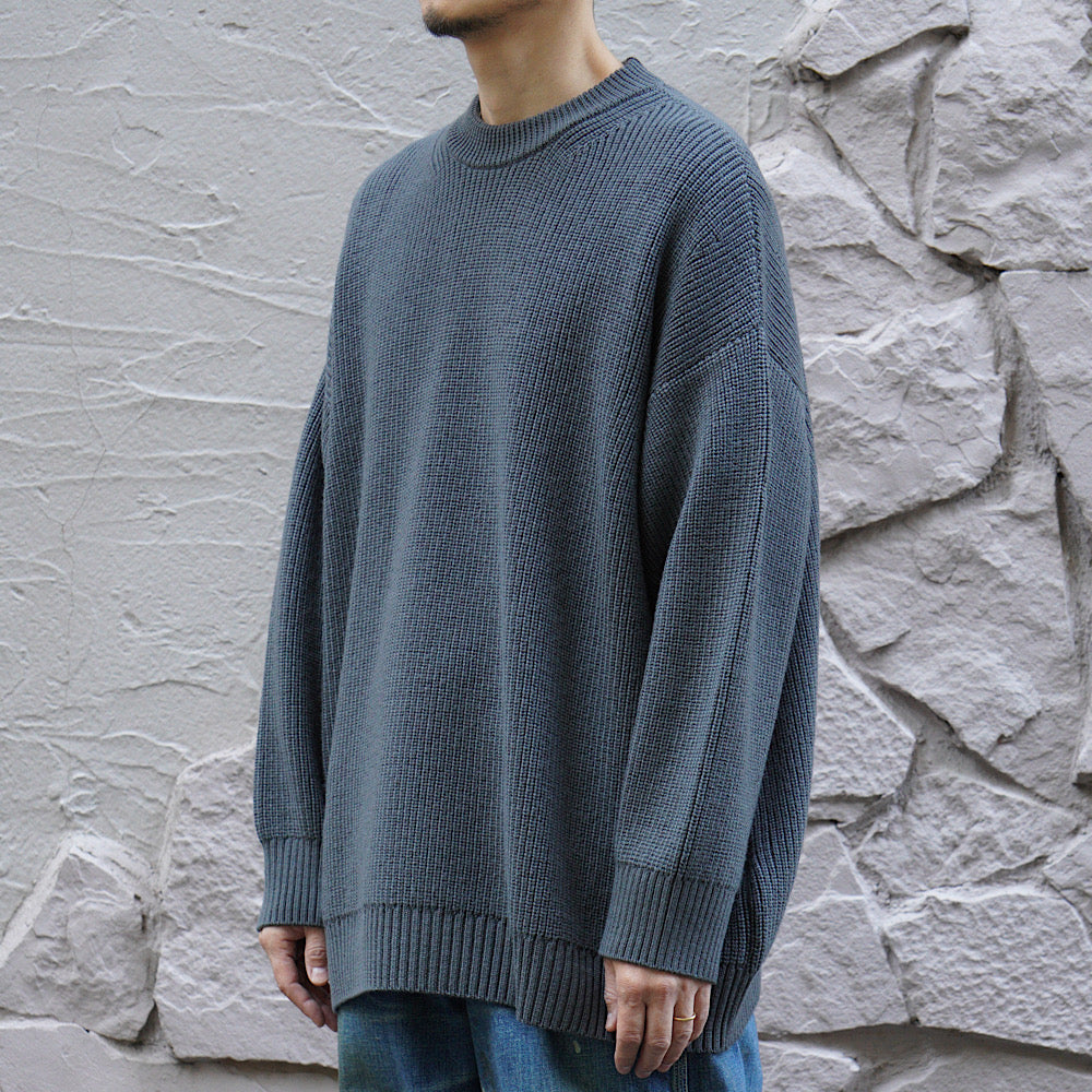 THE DAY - LOW GAUGE MERINO CREWNECK KNIT - D24W-03001