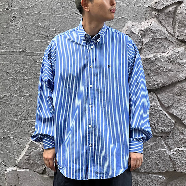 Gymphlex - B.D.Wide Shirt  - Typewriter Stripe - GY-B0201TTS