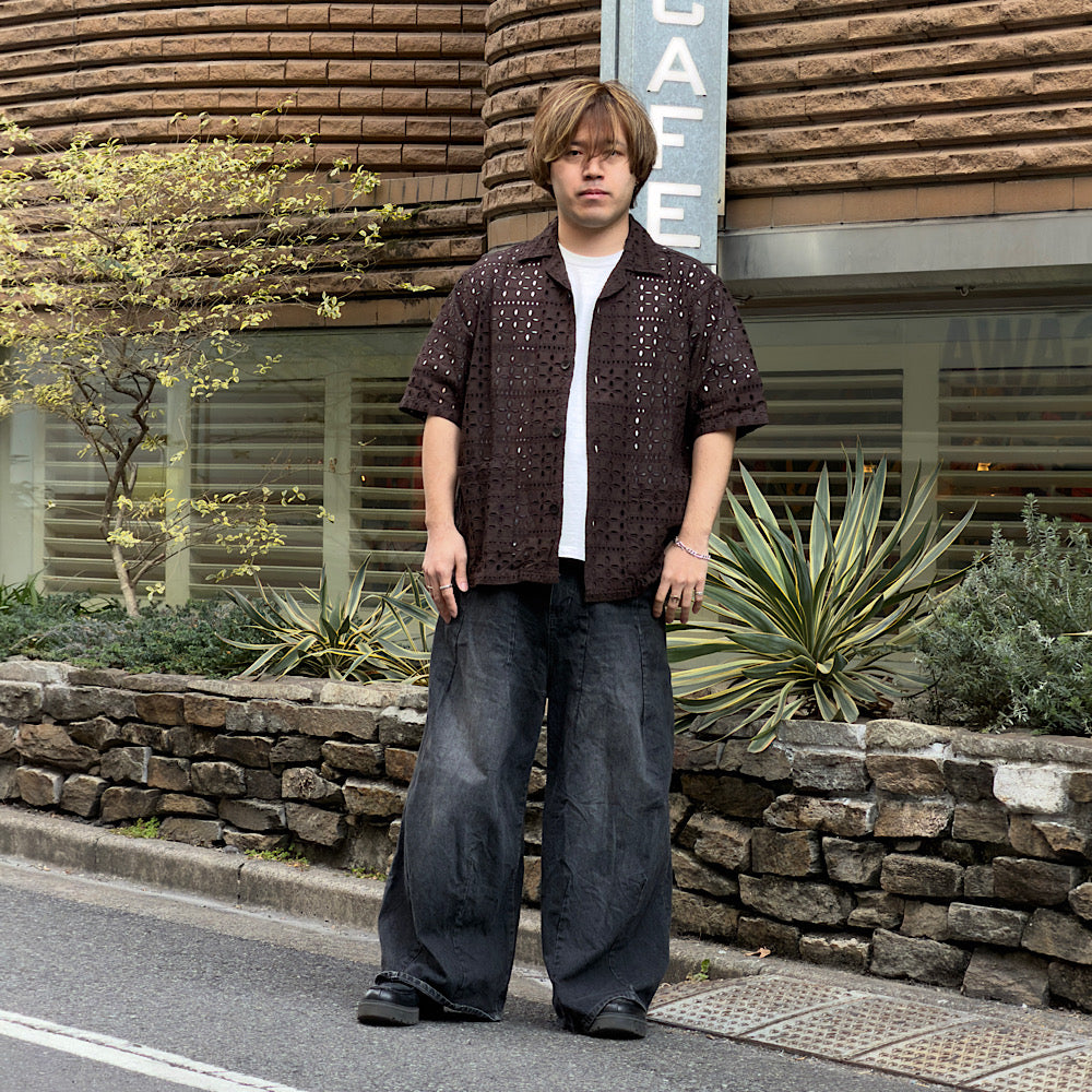 SOUTH2 WEST8 - Cabana Shirt - Cutwork Embroidery - SX701