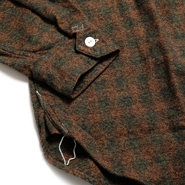 POST O'ALLS - St.Louis - Cotton Flannel Plaid orange block - 3217-FP4