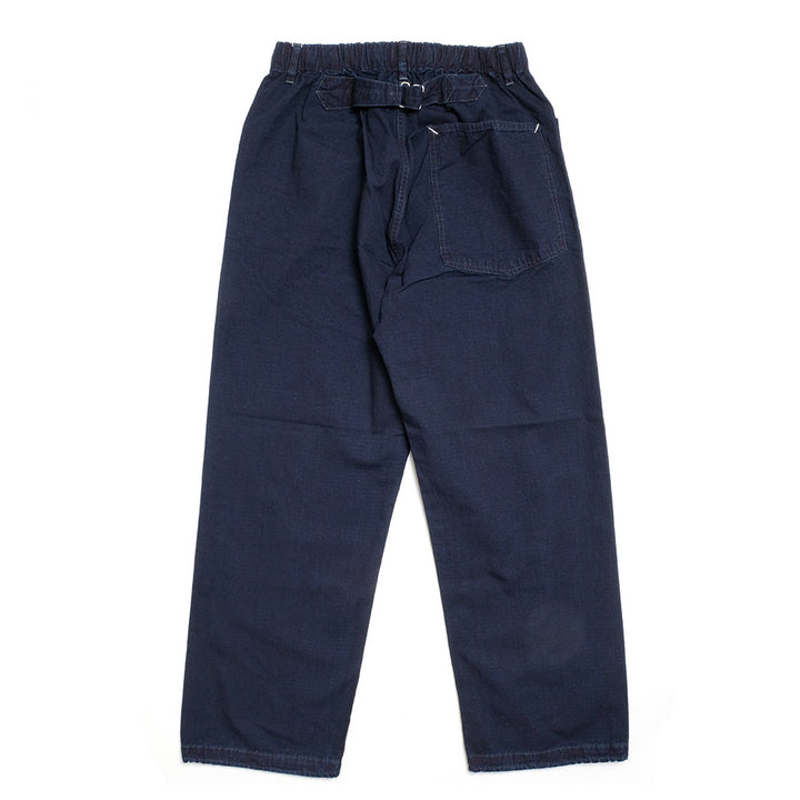 POST O'ALLS - E-Z ARMY NAVY Pants 2 - cotton dobby ripstop indigo deep wash - 3313-DRI