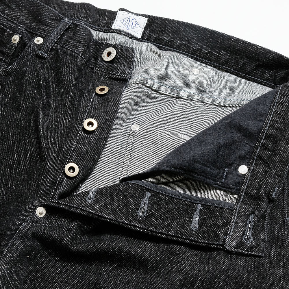 POST O'ALLS - No.10 Five Pocket - 12oz. Denim Black Deep Wash - 3324-12DB