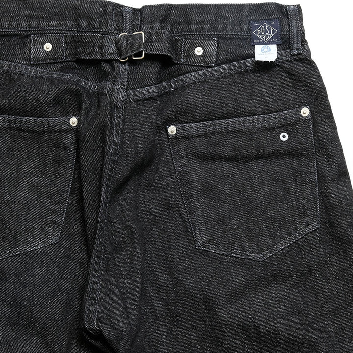 POST O'ALLS - No.10 Five Pocket - 12oz. Denim Black Deep Wash - 3324-12DB