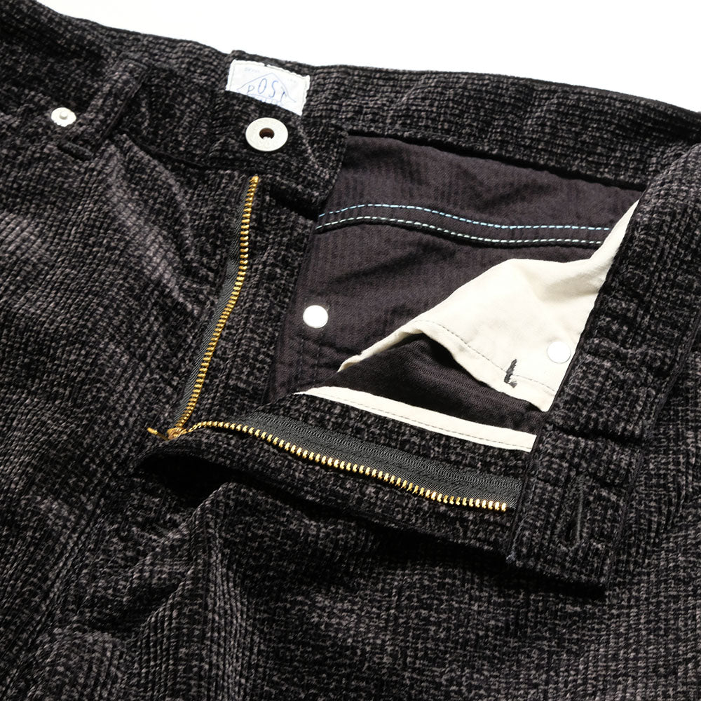 POST O'ALLS - 546 Flare R2 - Wide-wale Cords Printed Gray - 3325-WWP