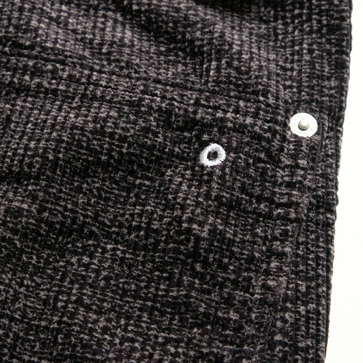 POST O'ALLS - 546 Flare R2 - Wide-wale Cords Printed Gray - 3325-WWP