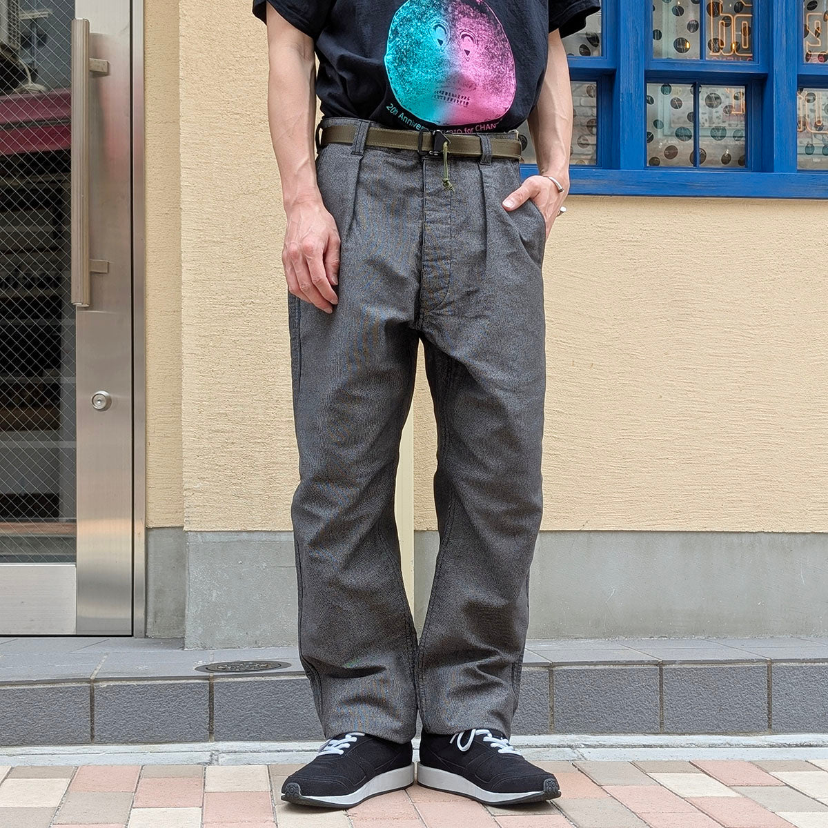 POST O'ALLS - POS-Travail Pants - pinstripe black - 3328-PB – Sun