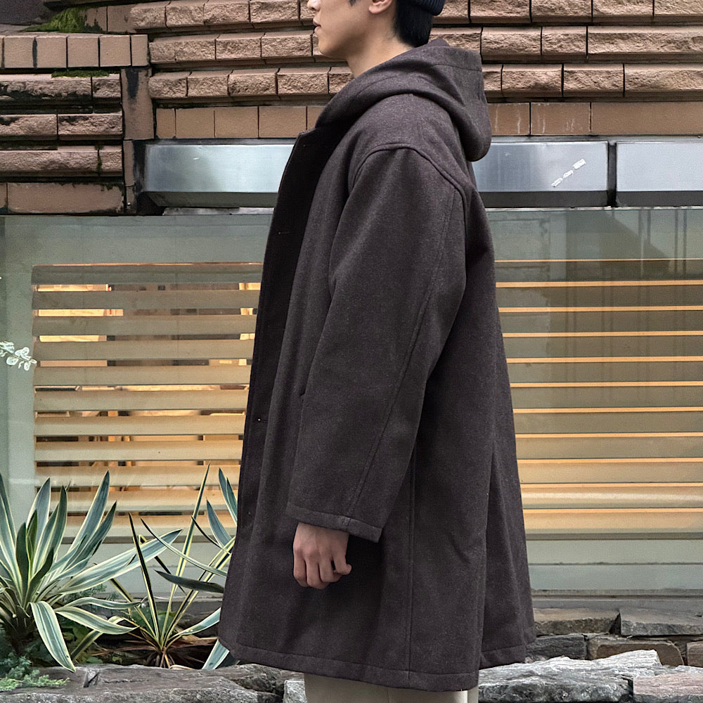 THE DAY - MELTON HOODED COAT - D26AW-05001