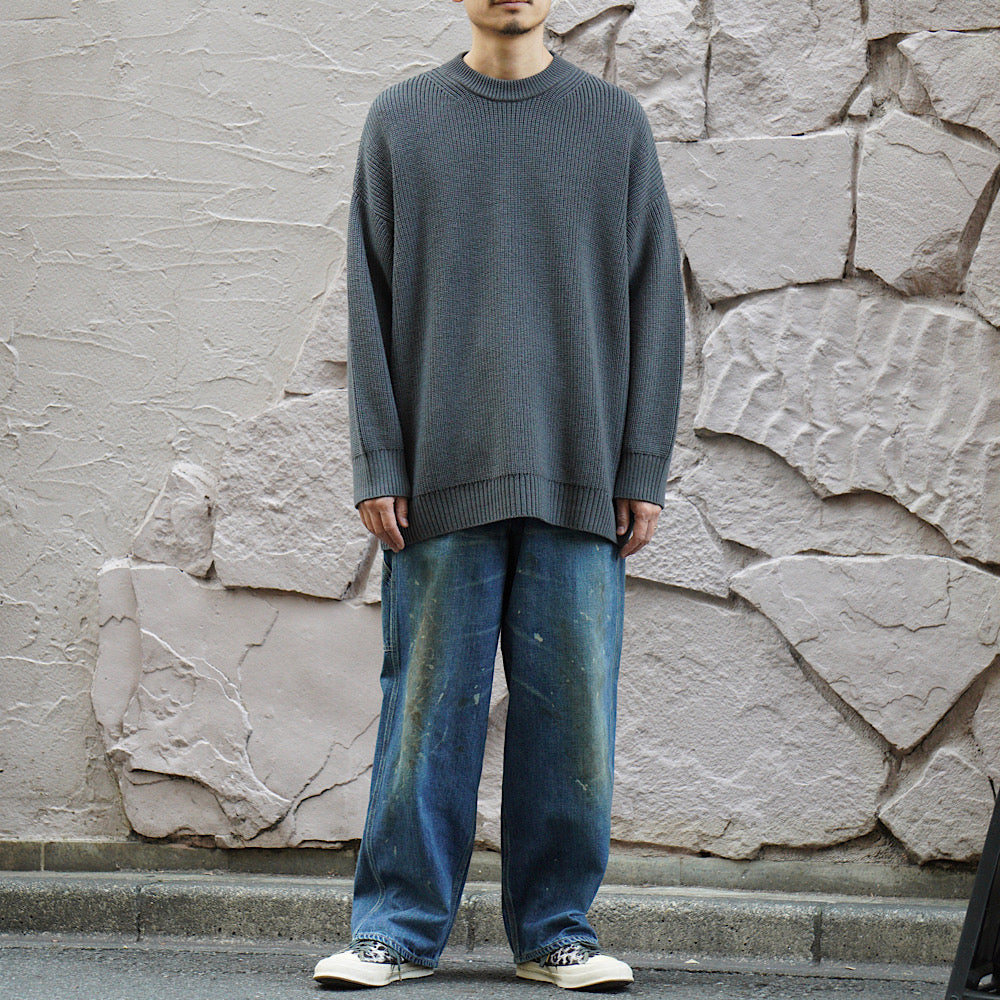 THE DAY - LOW GAUGE MERINO CREWNECK KNIT - D24W-03001