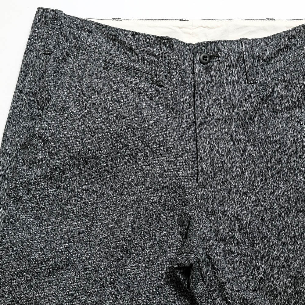 BURGUS PLUS -  Lot.401Z - Black Covert Trousers - 401Z-72