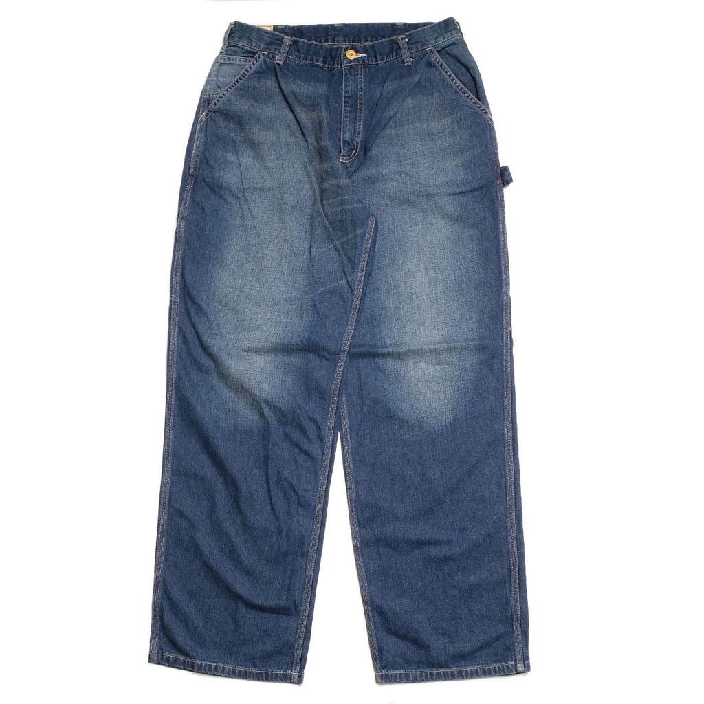 【美品】Burgus Plus 日本製 denim trouser W36 BURGUS PLUS - Work Painter Pants - 11oz. Denim - Mid Used - 560-10