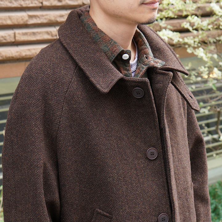 FRANK LEDER - Brown Wool Coat - FL-0521038