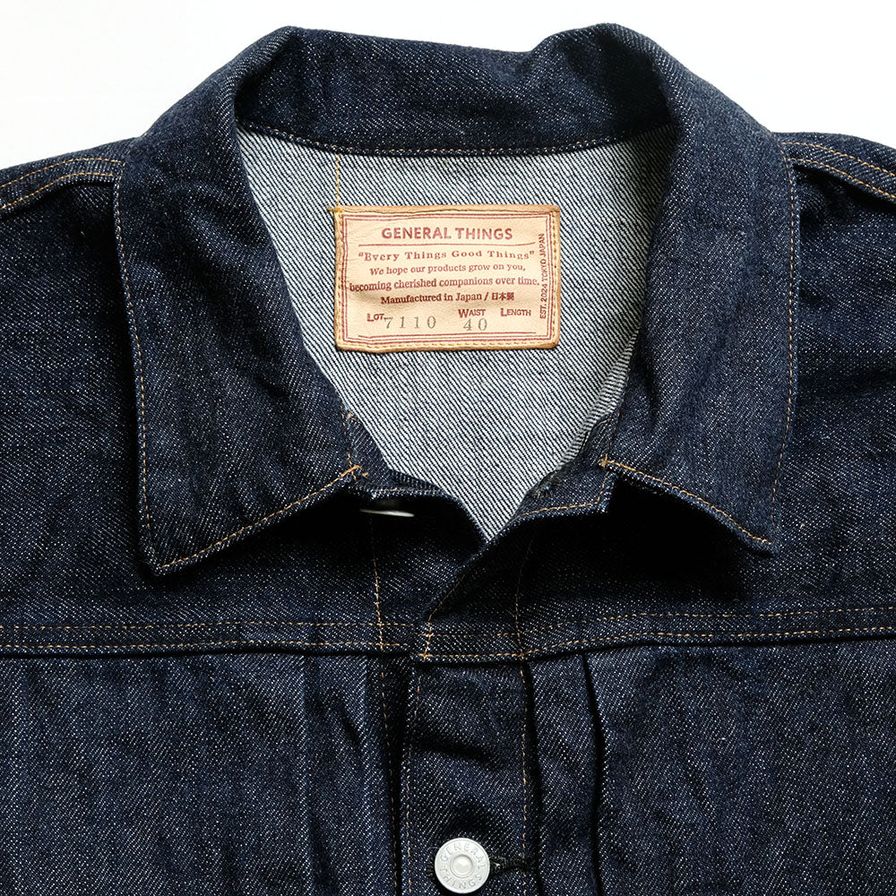 GENERAL THINGS  - Lot.7110 2pockets Solid Denim Jacket - 7110