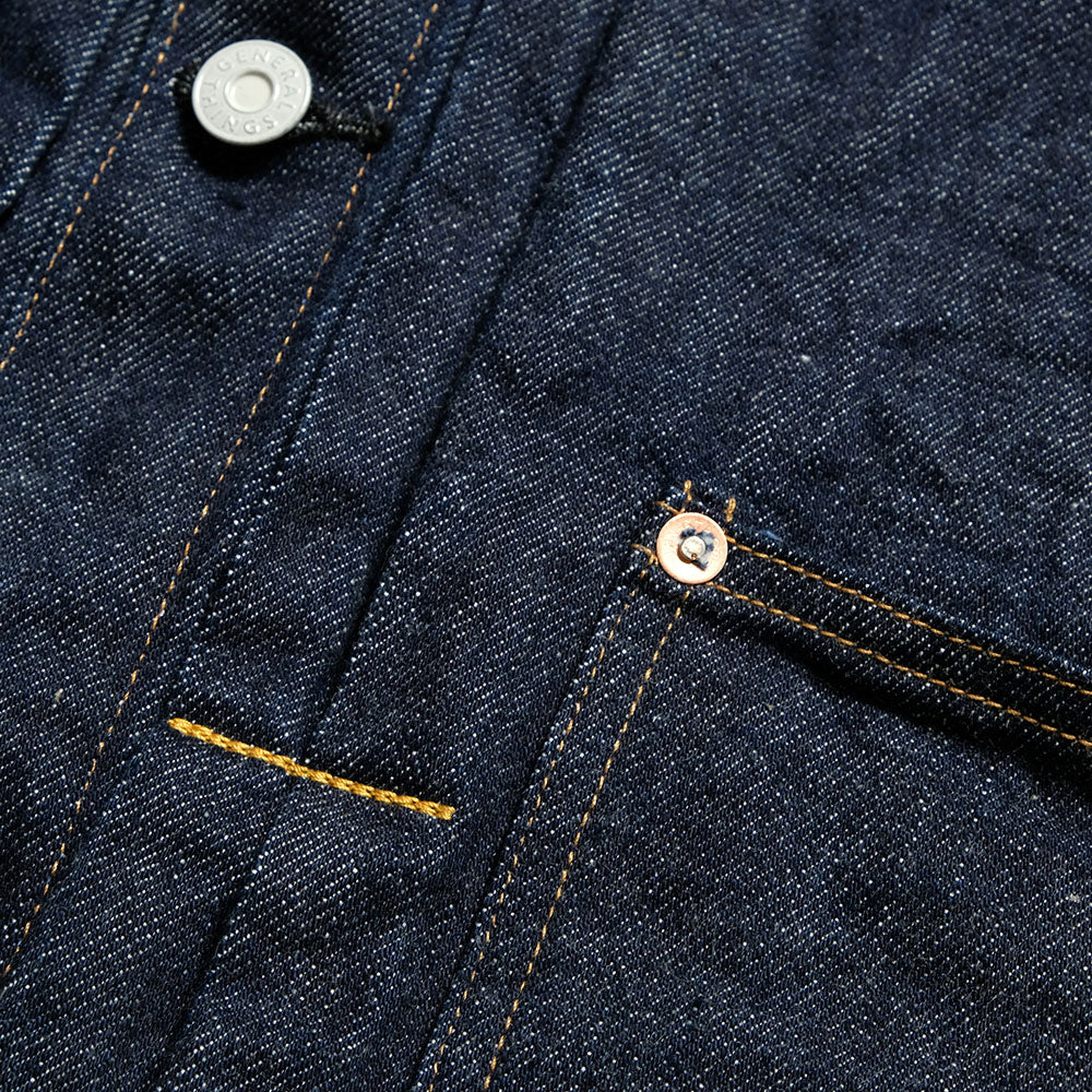 GENERAL THINGS  - Lot.7110 2pockets Solid Denim Jacket - 7110