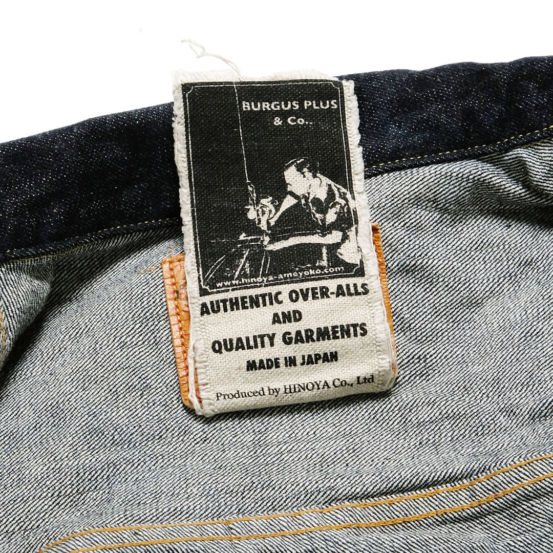 Burgus Plus - Natural Indigo - 1st Type Denim Jacket T-back style - 71928-XXT