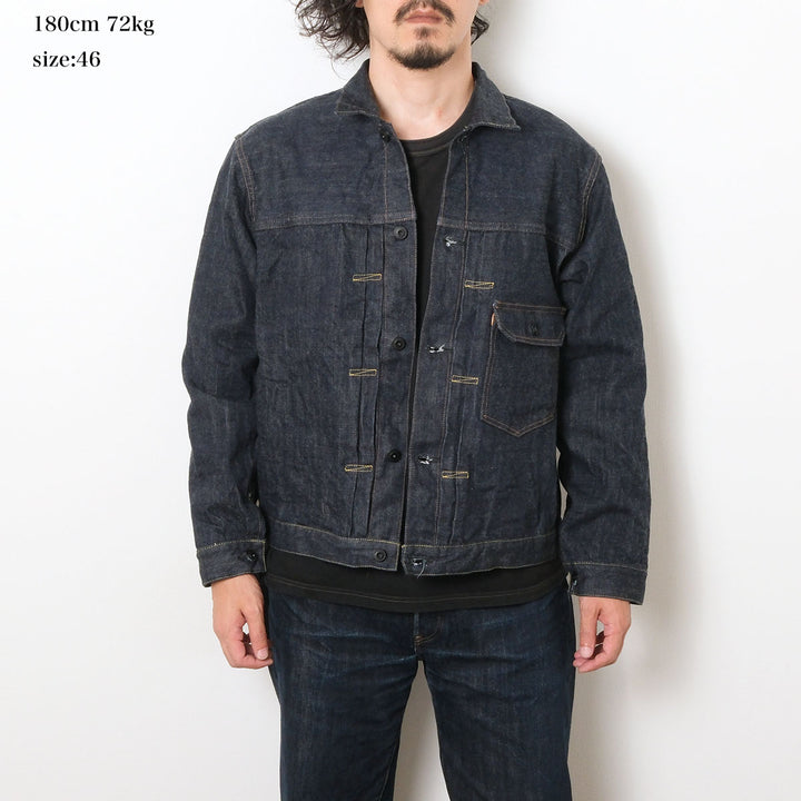 Burgus Plus - Natural Indigo - 1st Type Denim Jacket T-back style - 71928-XXT