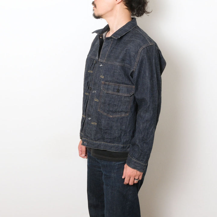 Burgus Plus - Natural Indigo - 1st Type Denim Jacket T-back style - 71928-XXT