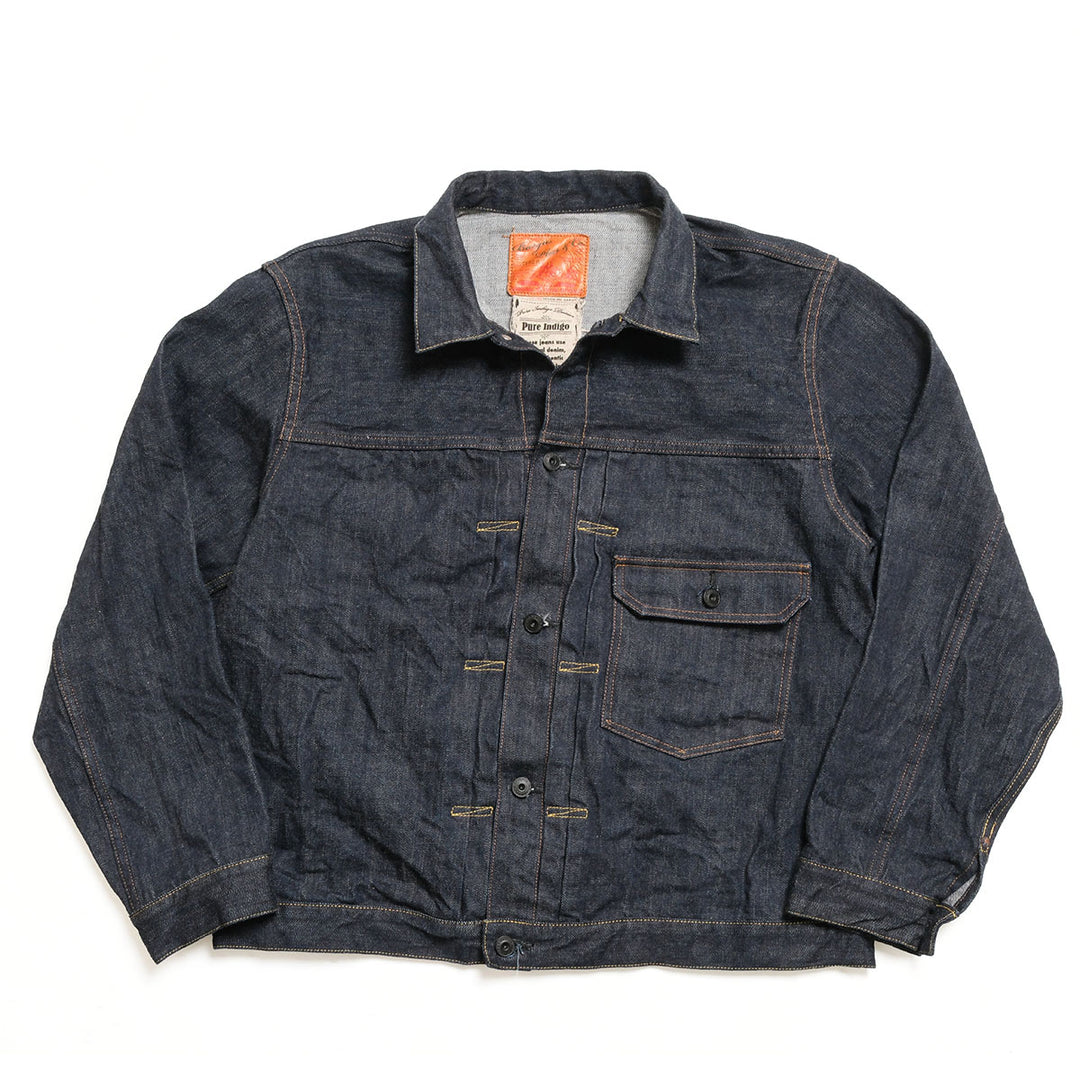 Burgus Plus - Natural Indigo - 1st Type Denim Jacket T-back style - 71928-XXT