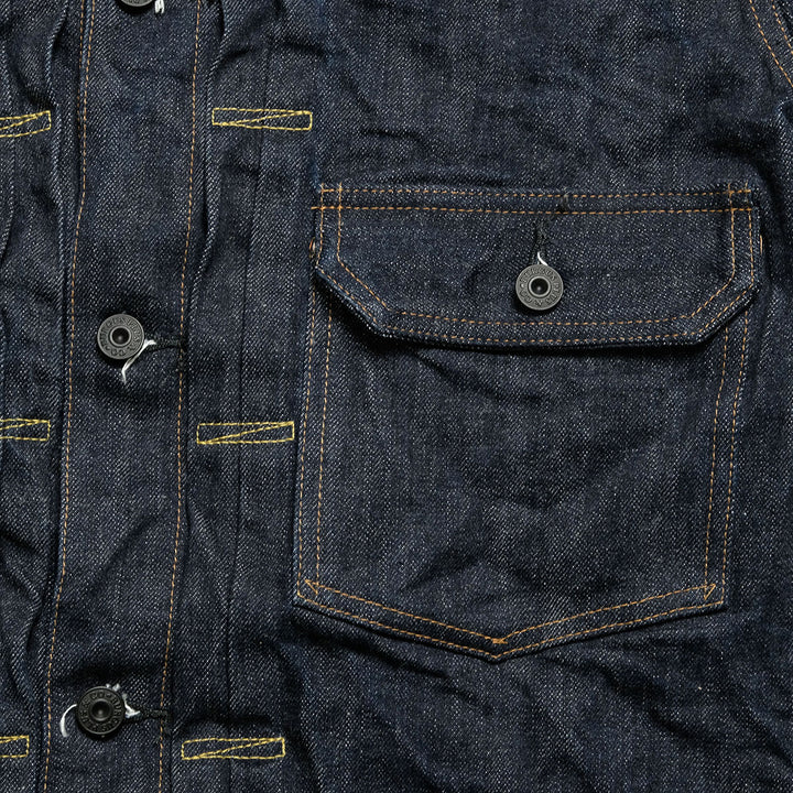 Burgus Plus - Natural Indigo - 1st Type Denim Jacket T-back style - 71928-XXT
