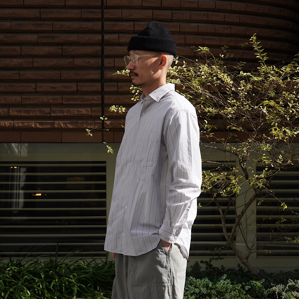 nanamica - Regular Collar Stripe Wind Shirt - S26SG086