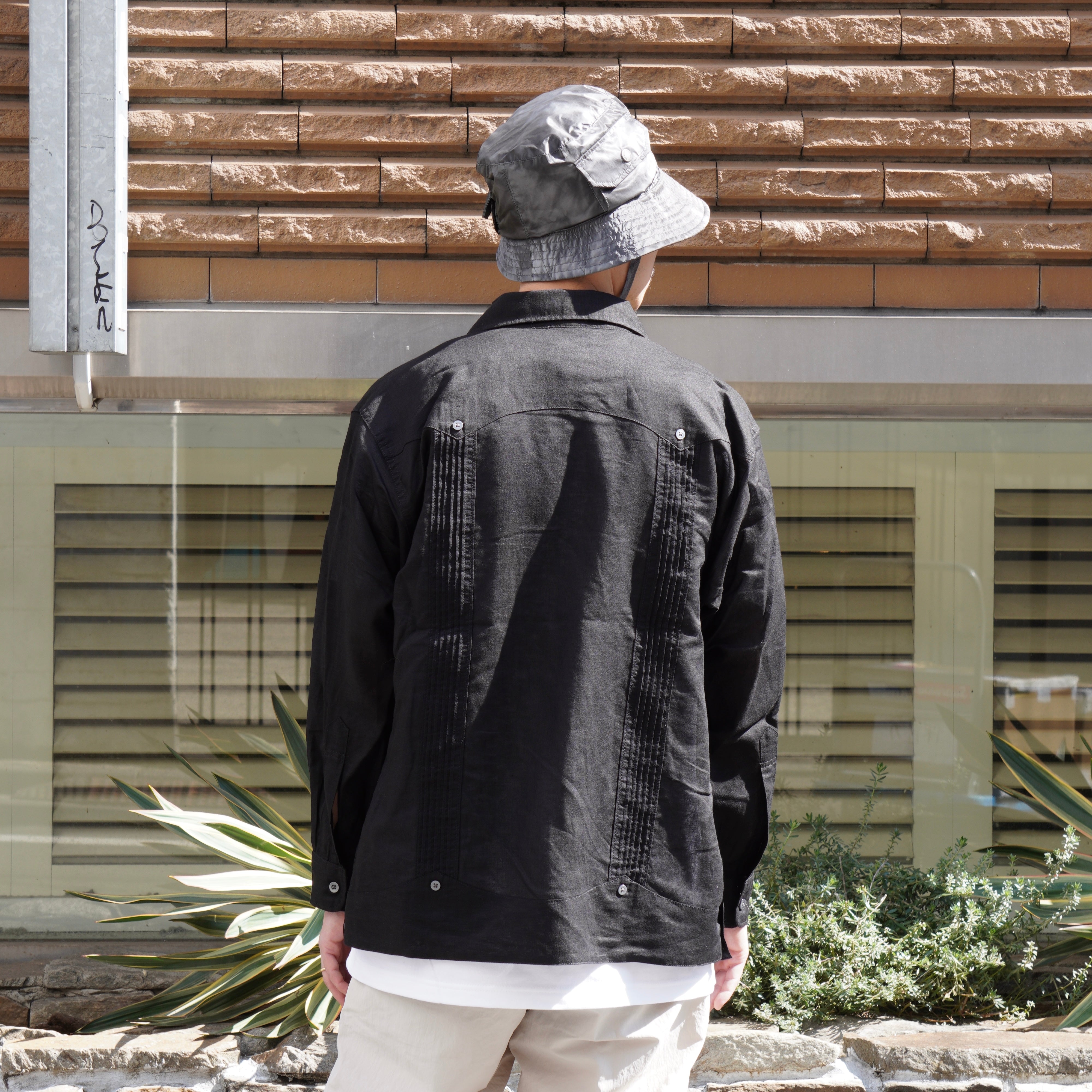 Engineered Garments - Guayabera Shirt - Handkerchief Linen - QT044