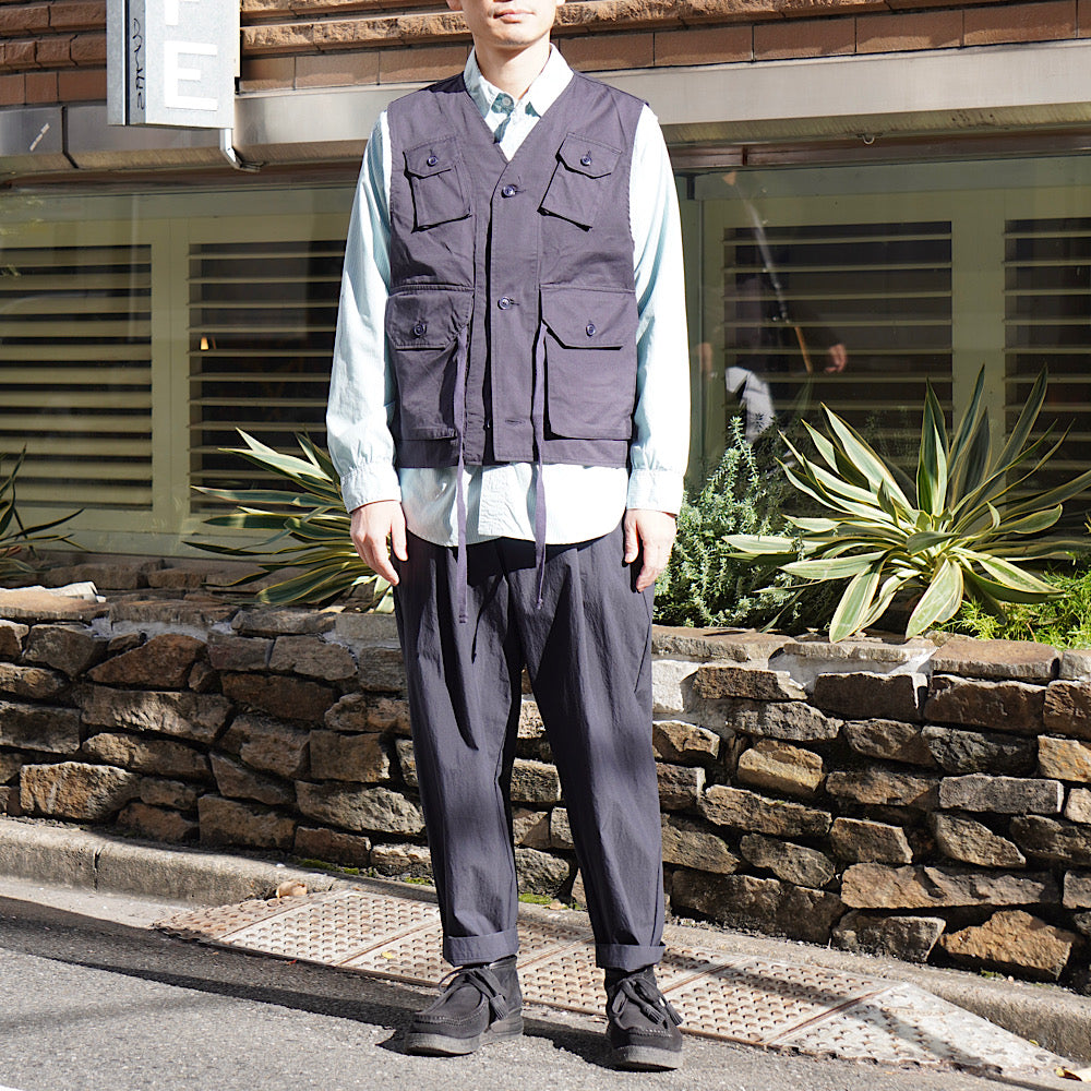Engineered Garments - C-1 Vest - High Count Twill - QT083 – Sun