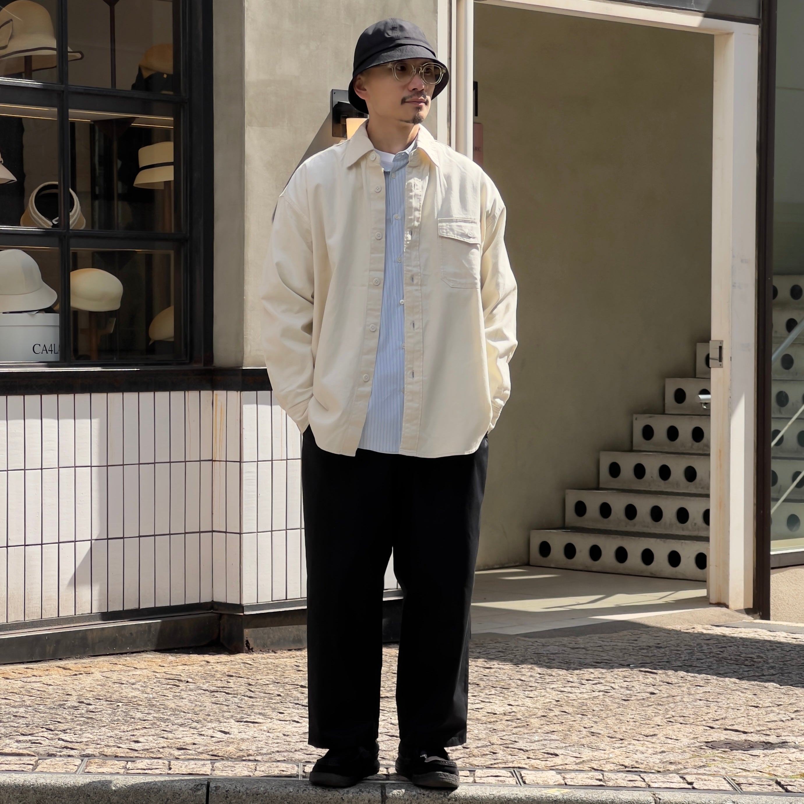 the day 2025 パンツSUPERIOR GABARDINE THE DAY - SUPERIOR GABARDINE PLAIN FRONT SLACKS - D25SS-04002