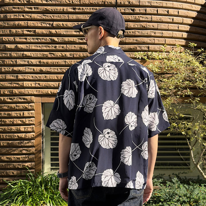 SOUTH2 WEST8 - S/S Open Collar Shirt - Leaf - SX678