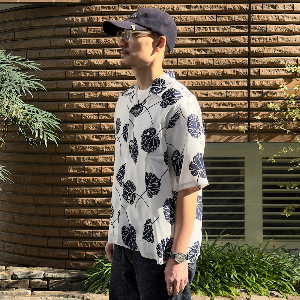 SOUTH2 WEST8 - S/S Open Collar Shirt - Leaf - SX678