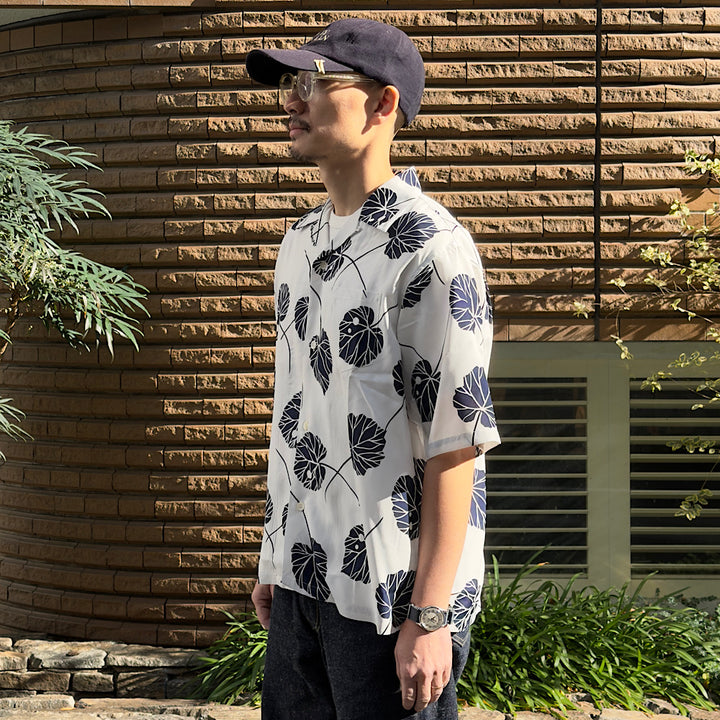 SOUTH2 WEST8 - S/S Open Collar Shirt - Leaf - SX678
