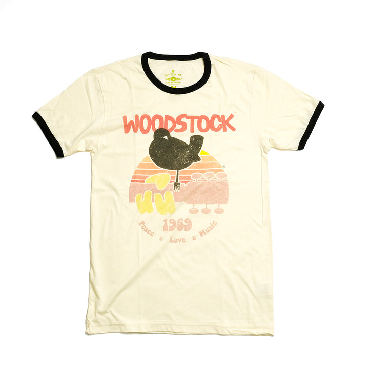 BLUESCENTRIC - WOODSTOCK BIRD＆GUITER RINGER T-shirt - BC110060000
