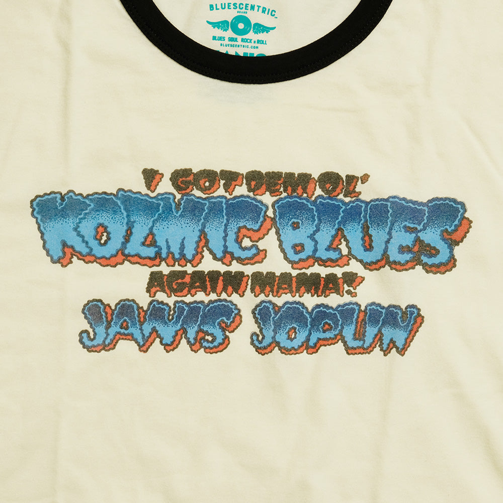BLUESCENTRIC - JANIS JOPLIN GOD DEM OL' KOZMIC BLUES RINGER T-shirt - BC110075000