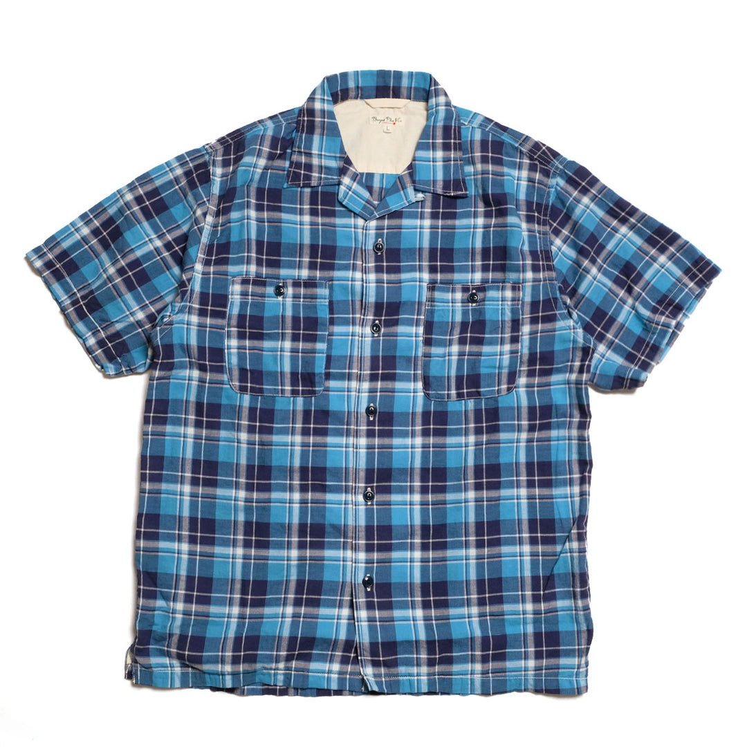 BURGUS PLUS - Open Collar Check Shirt - BP26505