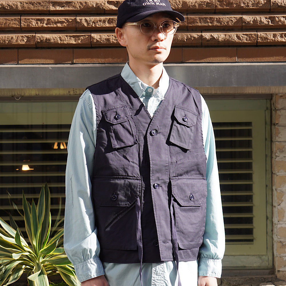 Engineered Garments - C-1 Vest - High Count Twill - QT083 – Sun
