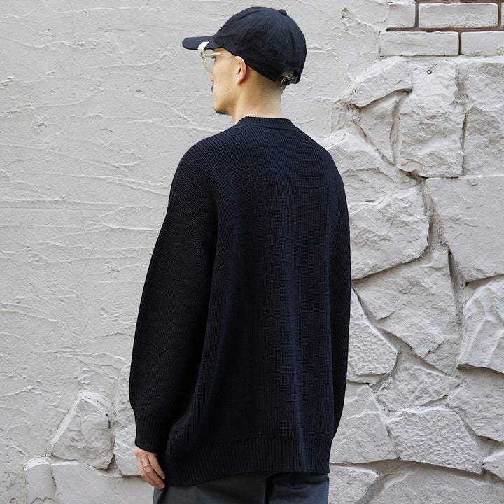 THE DAY - LOW GAUGE MERINO CREWNECK KNIT - D24W-03001