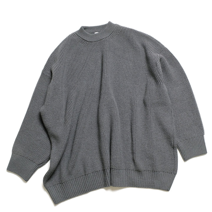 THE DAY - LOW GAUGE MERINO CREWNECK KNIT - D24W-03001