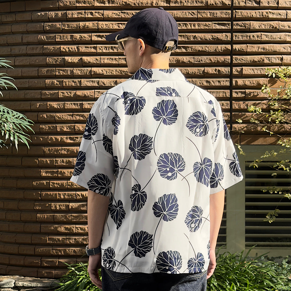 SOUTH2 WEST8 - S/S Open Collar Shirt - Leaf - SX678