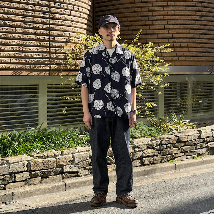 SOUTH2 WEST8 - S/S Open Collar Shirt - Leaf - SX678