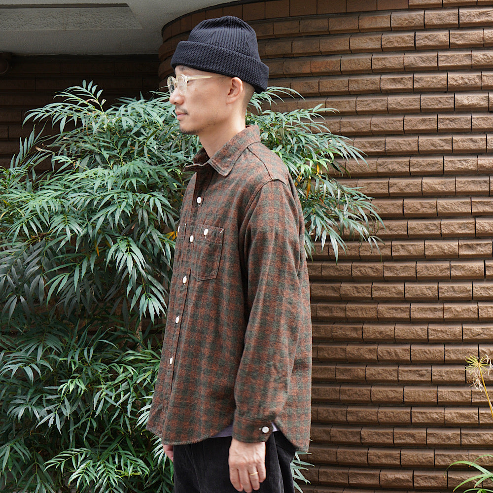 POST O'ALLS - St.Louis - Cotton Flannel Plaid orange block - 3217-FP4