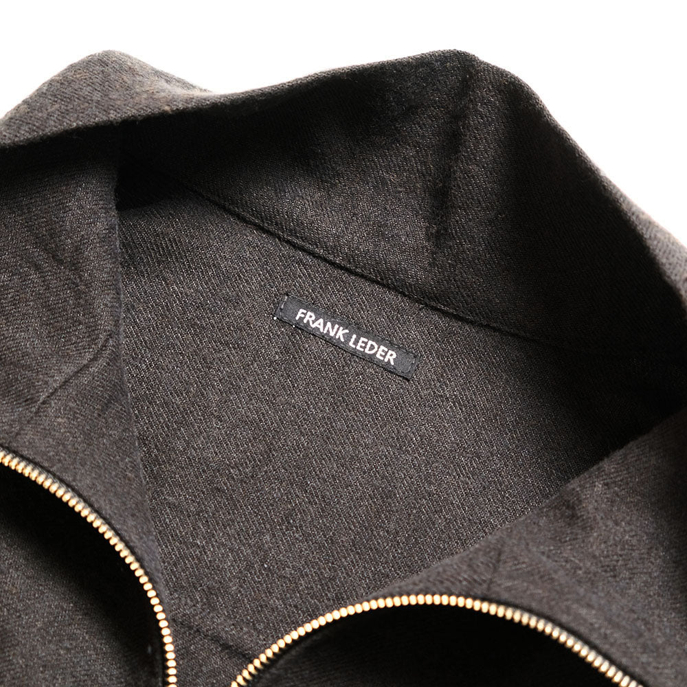FRANK LEDER - WASHED WOOL ZIP UP SHIRT - FL-0717027