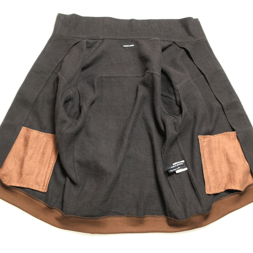 FRANK LEDER - WASHED WOOL ZIP UP SHIRT - FL-0717027