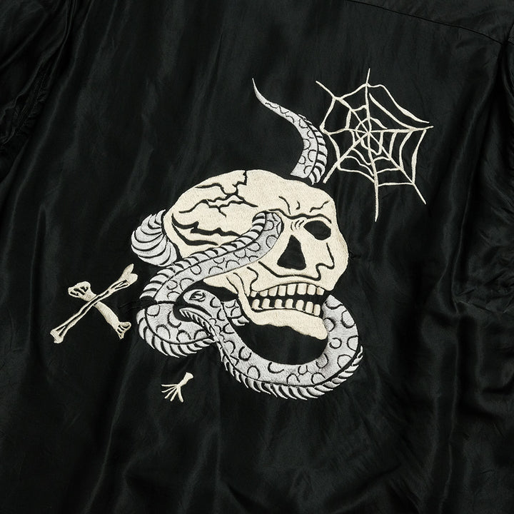 GOLD - ACETATE SUKA(SOUVENIR JACKET) SHIRT - SKULL -GL29340